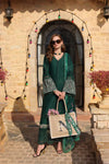 Noor By Sadia Asad | Emerald Green - Chikankari Collection Replica