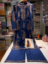 ETHNC KURTA SET 2PC E-623 COBALT