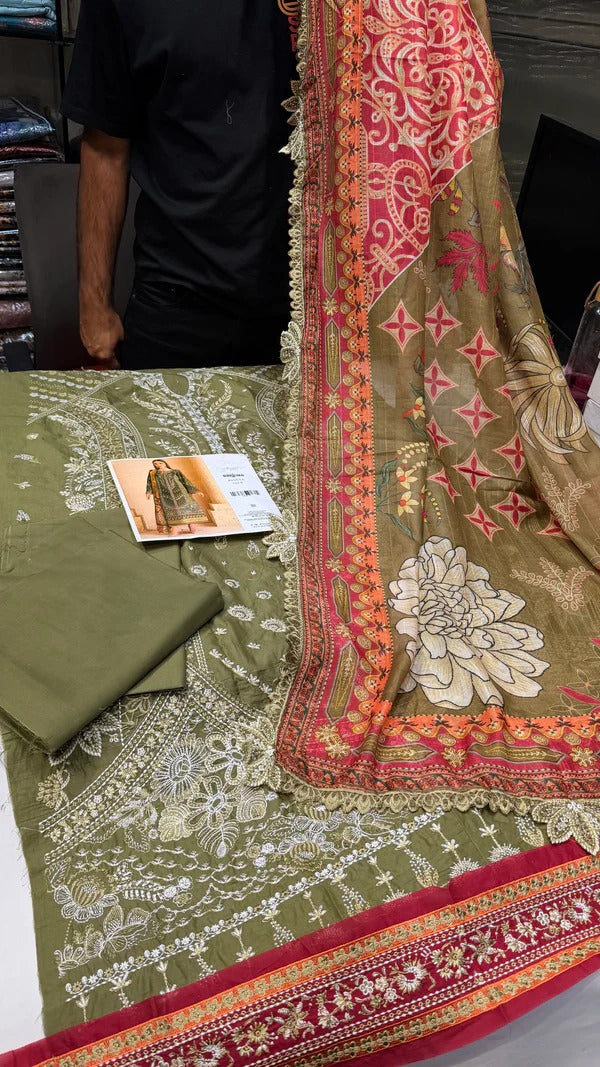 Bin Ilyas 162 Lawn (Olive Edition)