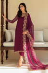 Baroque Purple Chiffon Formal Collection Replica