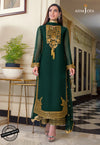 Asim Jofa Green Chiffon Collection Replica