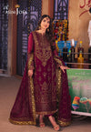 Asim Jofa | Purple - Chiffon & Malai Collection Replica