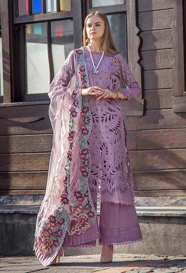 Adan's Libas Purple Lawn Collection Replica