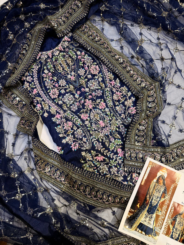 ZEVK RAW SILK RUHAANI