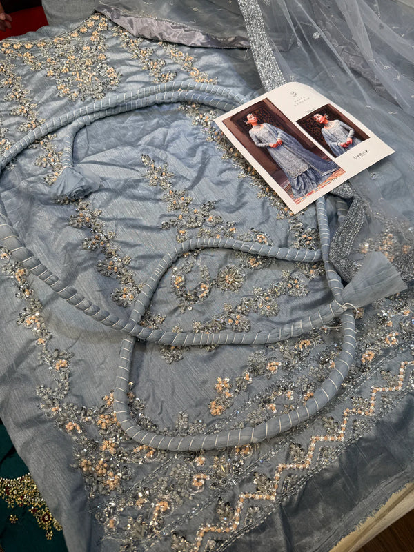 FAIZA SAQLAIN RAW SILK DILA