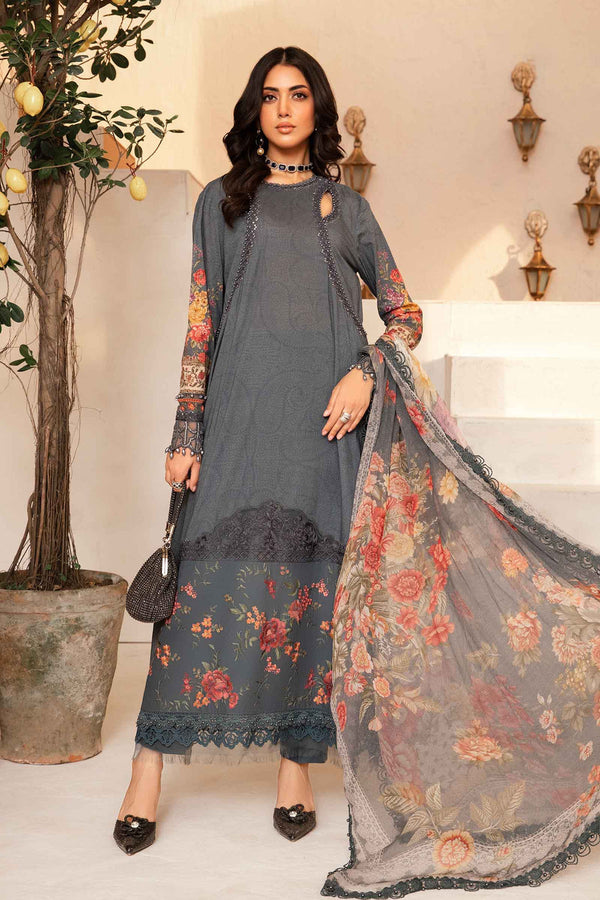 Maria B Grey Printed Lawn Collection Replica