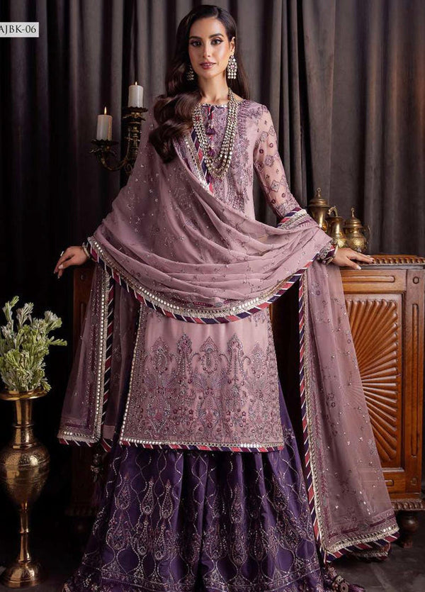Asim Jofa Pink Chiffon Formal Collection Replica