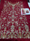 TABYA RAW SILK TABEER - MEROON Edition