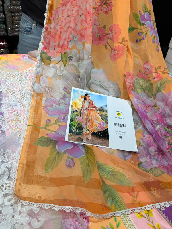 MARIA.B PRINTED SILK SUIT – 3PC