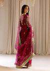 TABYA RAW SILK TABEER (SHOCKING PINK)