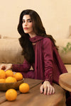 Azure | Maroon - Lawn Collection Replica