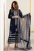 Jazmin Navy Blue Velvet Formal Collection Replica