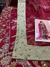 TABYA RAW SILK TABEER MEROON