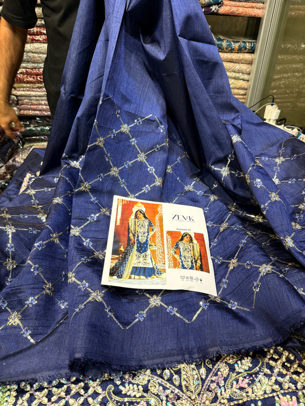 ZEVK RAW SILK RUHAANI