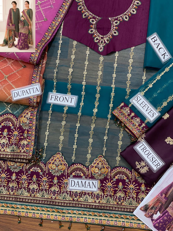 Baroque Multi Organza Formal Collection Replica