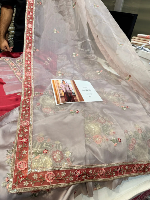 Ethnc Charmeuse Silk Lilac 3Pc