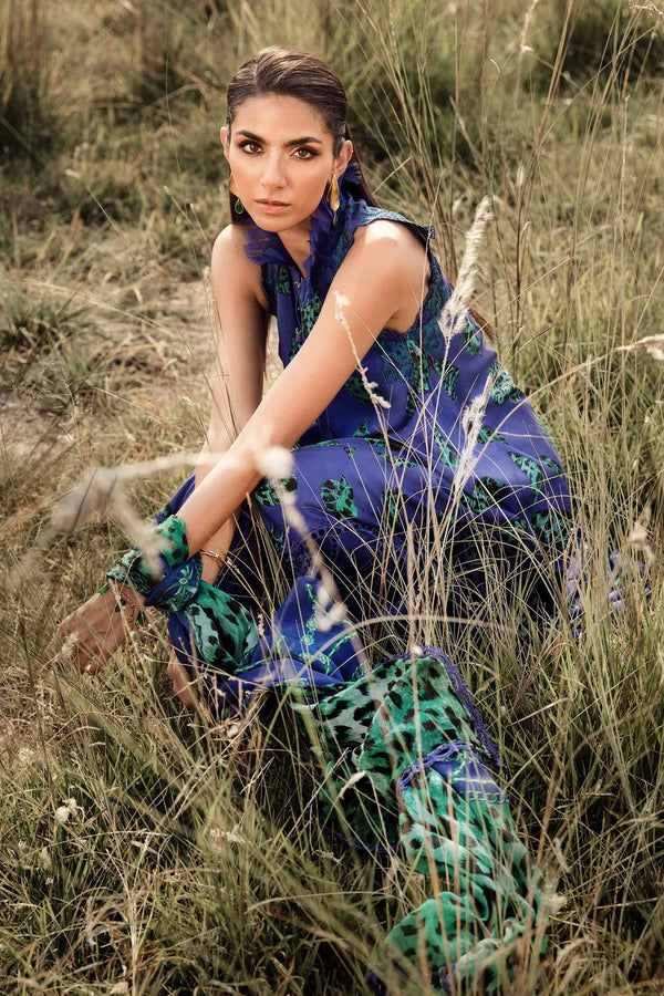 Maria B | Blue & Green - Lawn Collection Replica