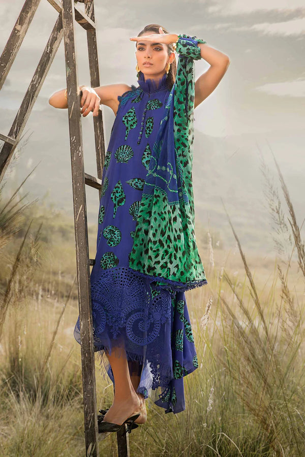 Maria B | Blue & Green - Lawn Collection Replica