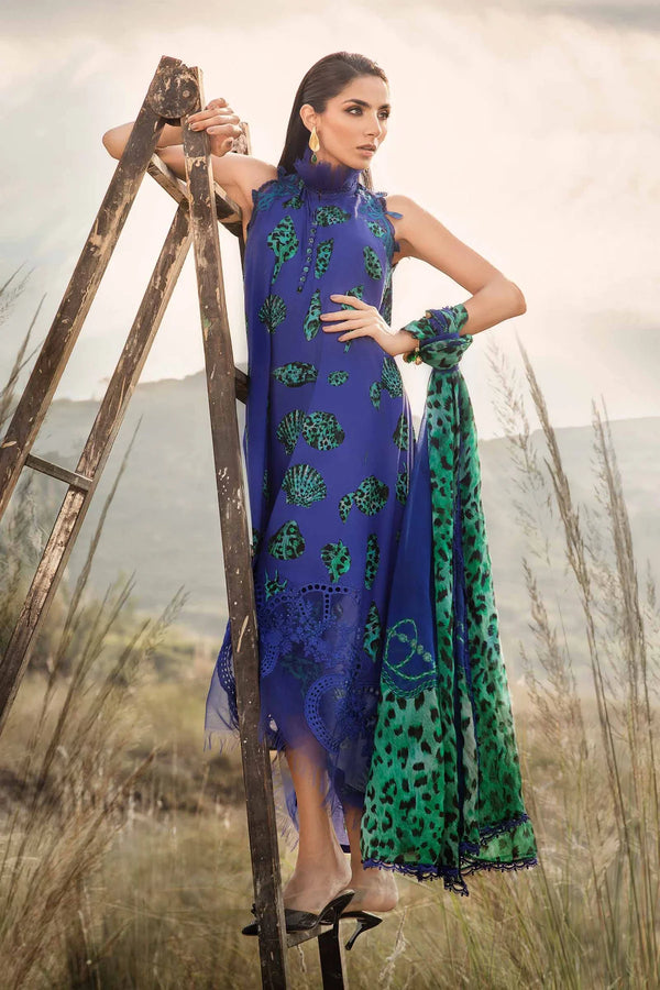 Maria B | Blue & Green - Lawn Collection Replica