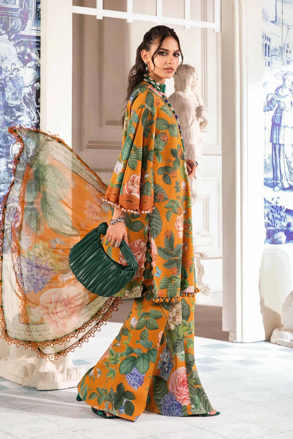 Maria B Orange Digital Printed Lawn Collection Replica