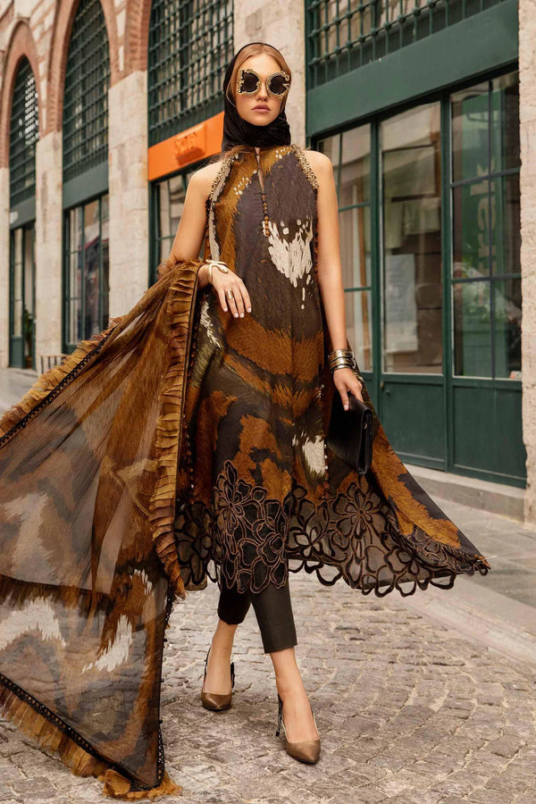 Maria B | Brown - Lawn Collection Replica