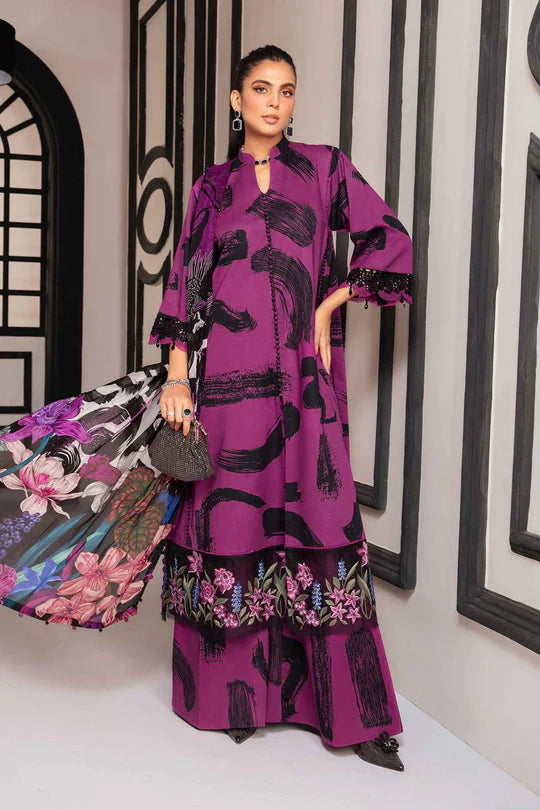 Maria B Purple Printed Lawn Replica