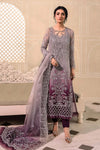 Maria B | Plum Tie N Die - Net Formal Collection Replica