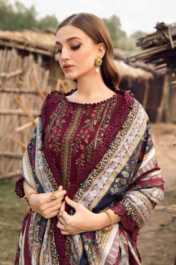 Maria B | Maroon - Lawn Collection Replica