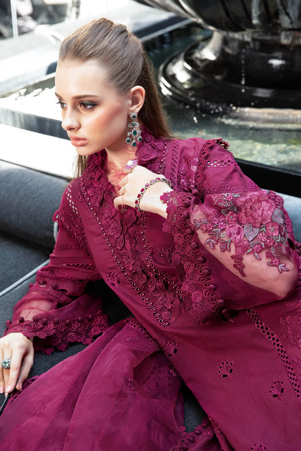 Maria B Maroon Hot Pink Chikankari Collection Replica