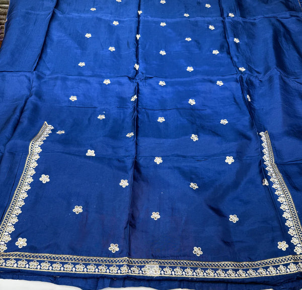 SEHRISH NADEEM MIRAL โ TASSEL SILK ROYAL BLUE