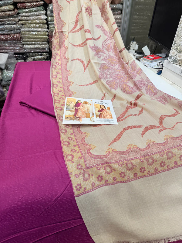 GOLDEN LEAF SHAWL SUIT