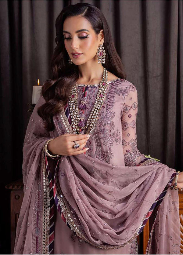 Asim Jofa Pink Chiffon Formal Collection Replica