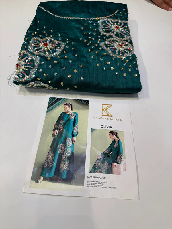 KANWAL MALIK RAW SILK OLIVIA