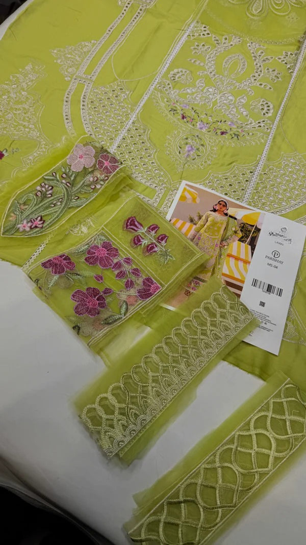 PARISHAY LAWN – MS-04 (Lime Yellow)