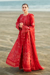 Qalamkar | Deep Red - Lawn Collection Replica