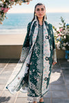 Qalamkar | Dark Green - Lawn Cotton Collection Replica