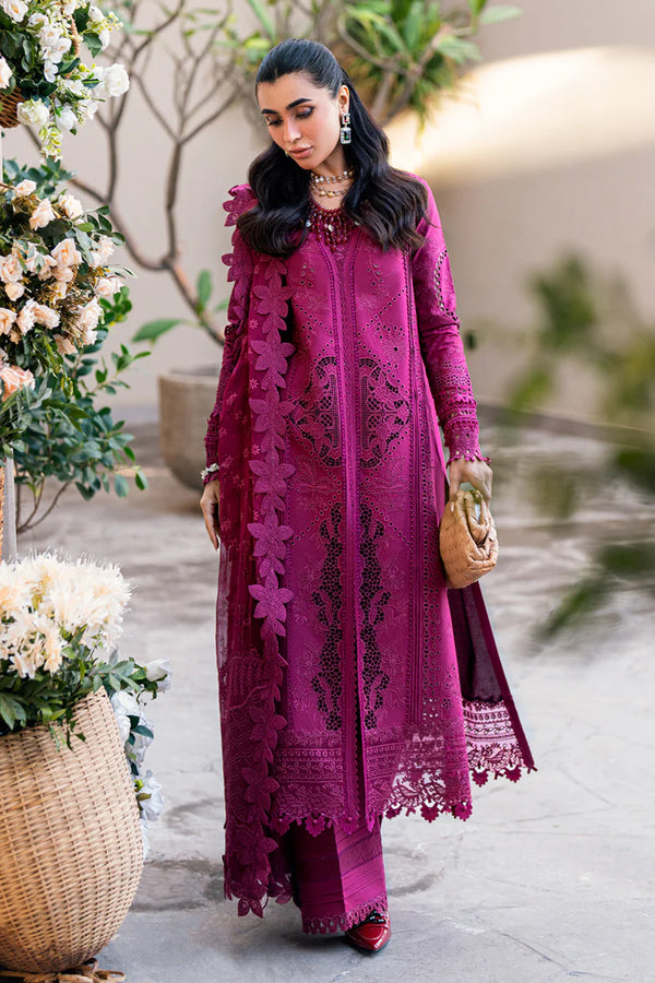 Qalamkar | Violet - Lawn Cotton Collection Replica