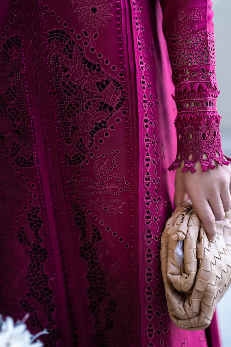 Qalamkar | Violet - Lawn Cotton Collection Replica