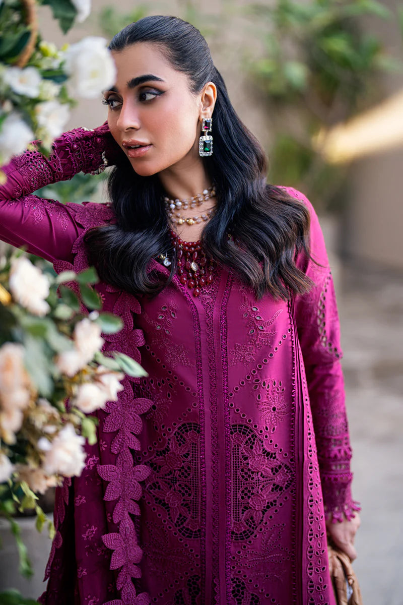 Qalamkar | Violet - Lawn Cotton Collection Replica