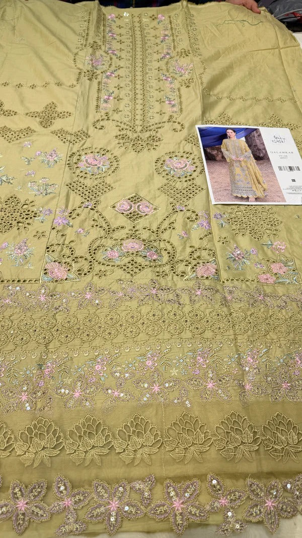 Qalamkar Lawn Miray (Teal)