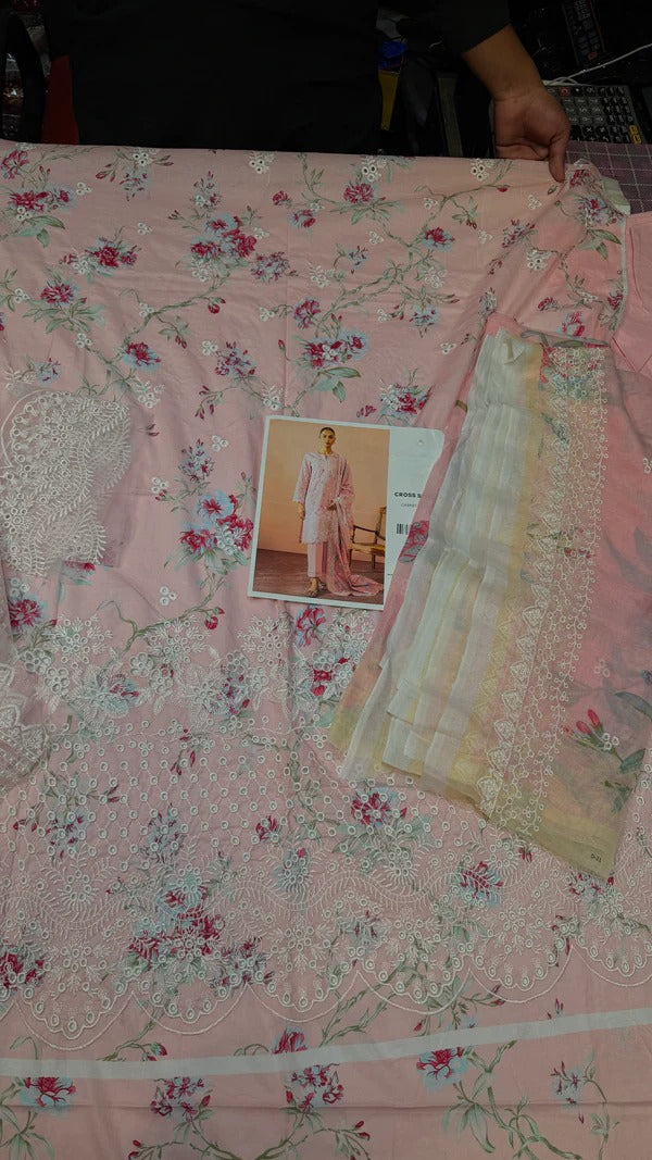 Cross Stitch Lawn Garnet Blush