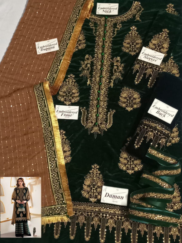 Jazmin Green Velvet Collection Replica