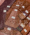 Farasha Brown Net Bridal Collection Replica
