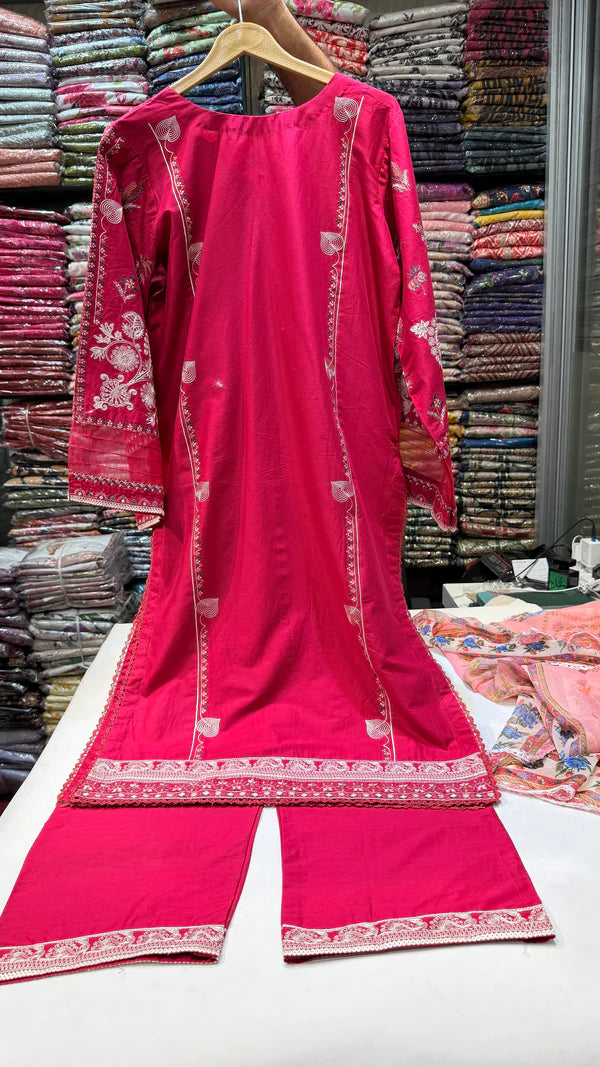 HUSSAIN REHAR LAWN CHASHM RTW (Shocking)