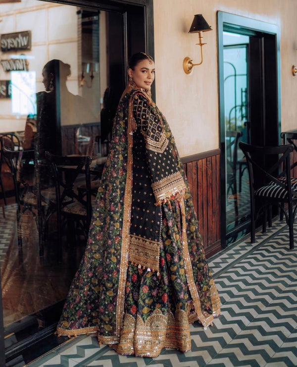 Mohsin Naveed Ranjha Multi Organza Bridal Collection Replica