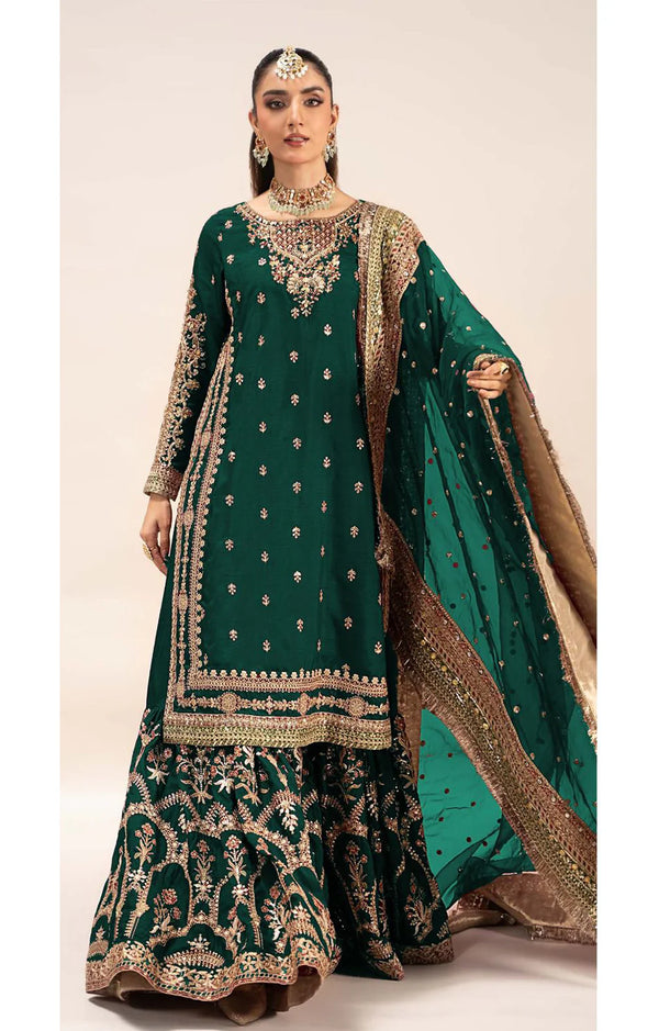 MARIA.B Raw Silk EF-EF25 (Emerald Green)