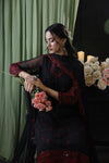 Baroque Black Chiffon Collection Replica