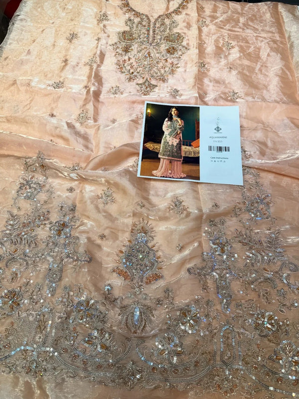 FABIHA FATIMA SHISA SILK AQUAMARINE (2 PC)