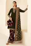 Jazmin Dark Green Velvet Formal Collection Replica