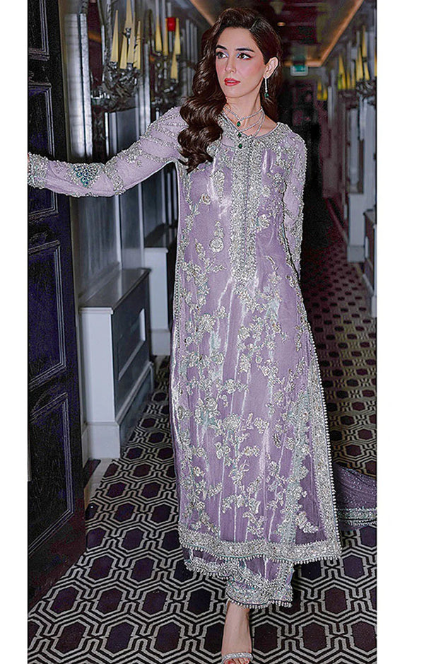 SRA Shisha Silk Ferozea 06 โ Lilac Signature Ensemble